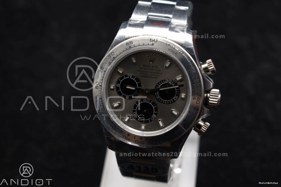 756 QF SS Grey Edition Daytona GoAnywhere Bracelet 1:1 Dial Best SA on 116509 0411